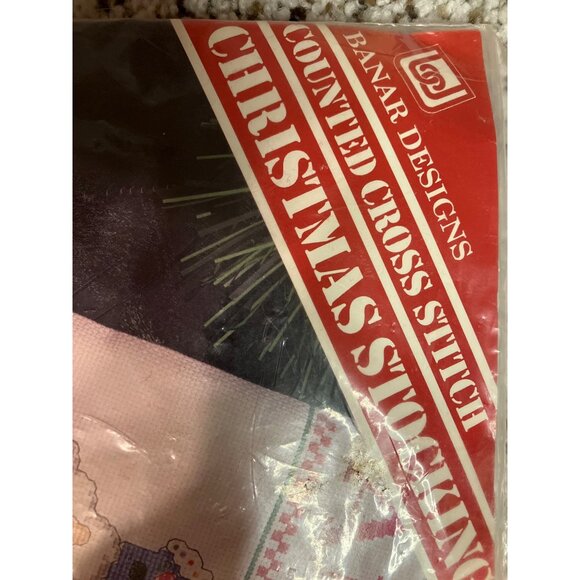 Counted Cross Stitch Christmas Stocking Craft Kit by Banar Designs - Picture 6 of 9